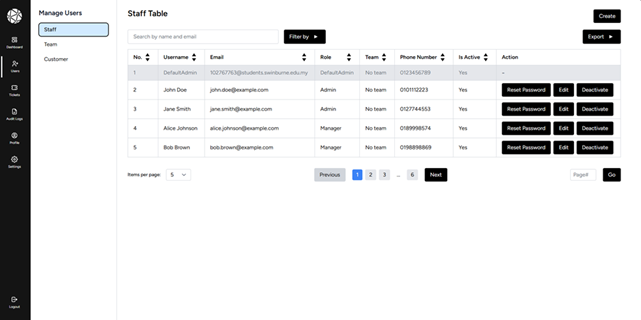 customer support system